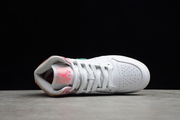 air jordan 1 mid paint drip (gs) dd1666-100