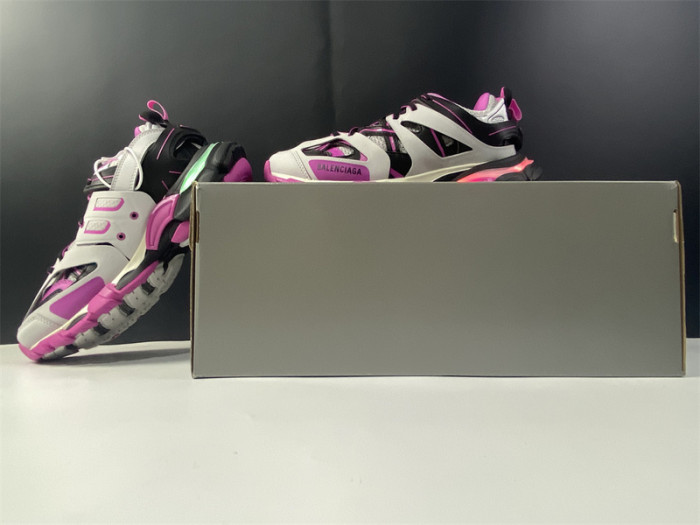bl track led trainers sneaker black pink 062309