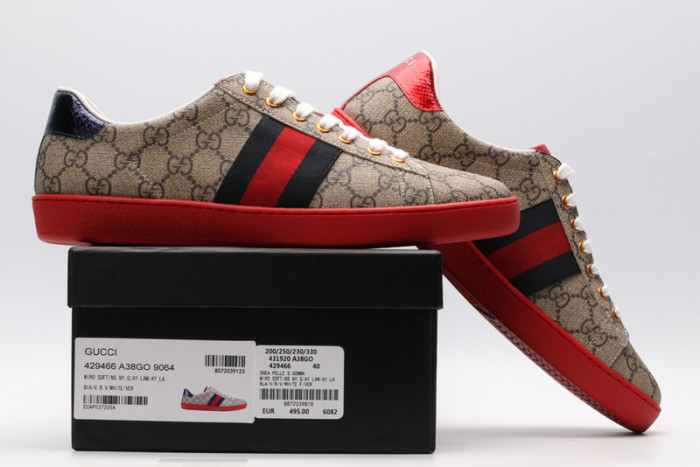 gi ace embroidered low-top sneaker 070504