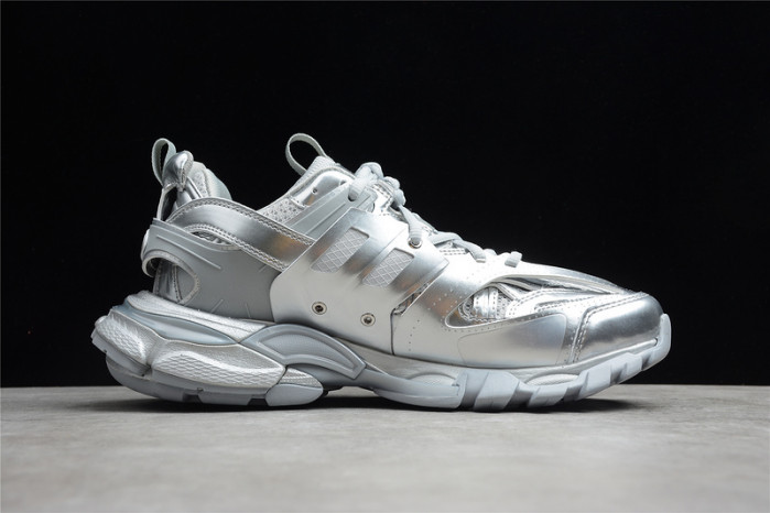 bl tess s. gomma trek low sneakers silver 042103
