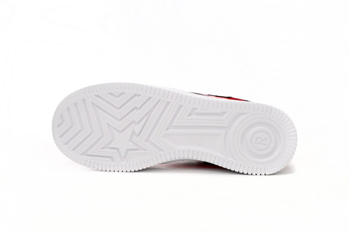 bape sta low white dark red mirror surFa*e 001fwh201046