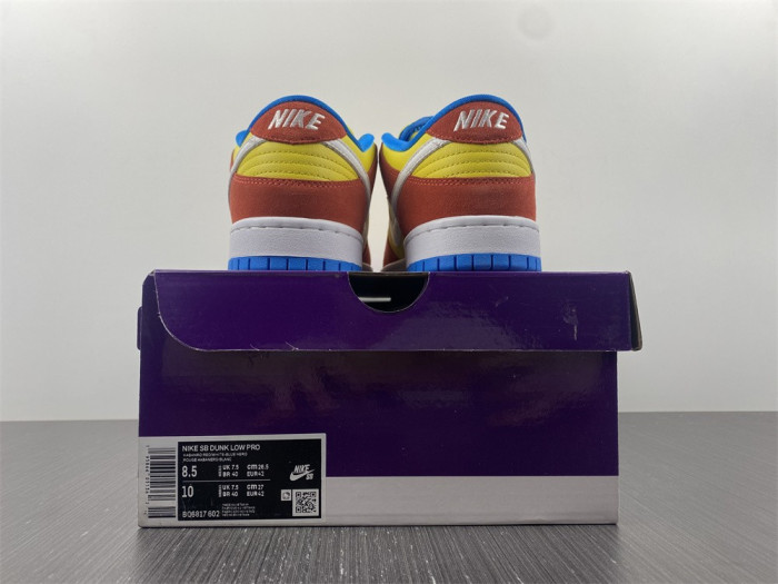 nike sb dunk low pro bart simpson bq6817-602