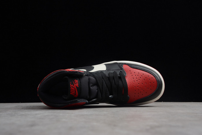 air jordan 1 kids retro high bred toe og 555088-610