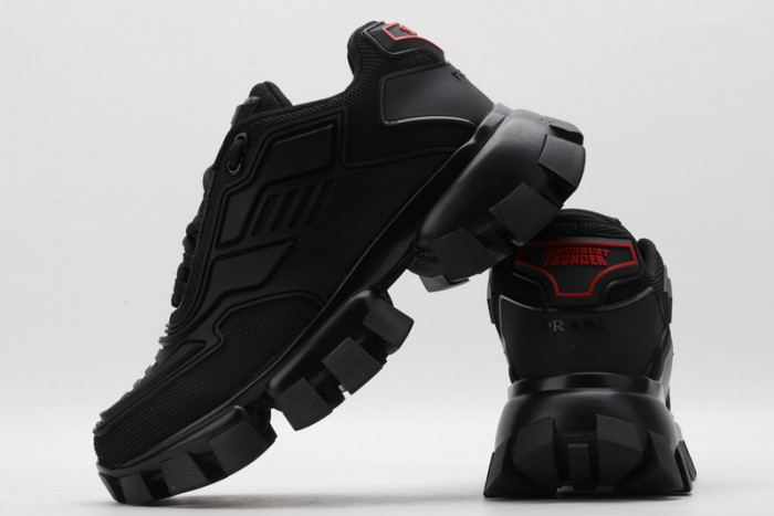 PRAD BLACK SNEAKERS