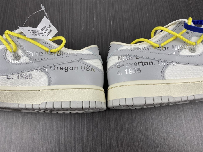 nike dunk low off-white lot 27 dm1602-120