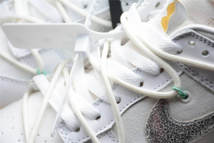 off white nike dunk low the 50 white dm1602-127