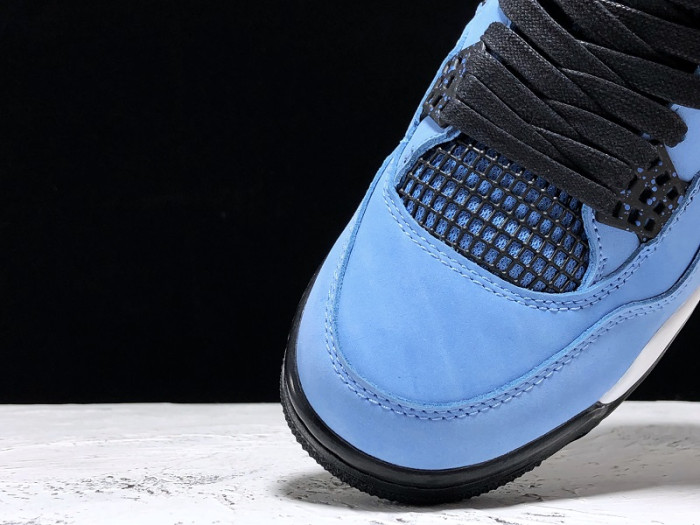 travis scott x air jordan 4 “houston oilers” university blue 308497-406