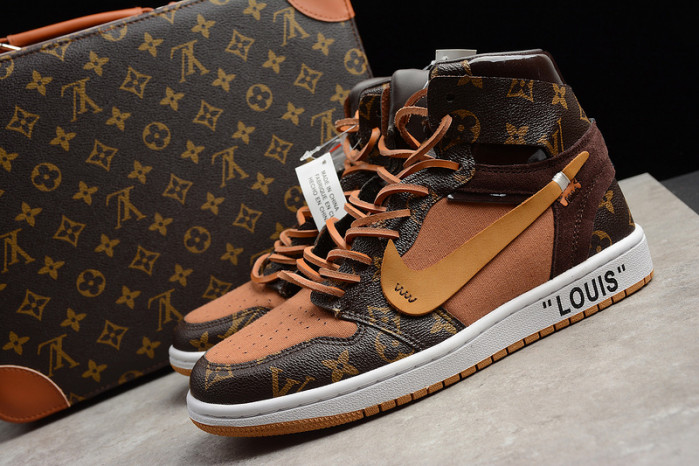 lovt x off-white x air jordan 1 cusT0ms mens - aq0818-202