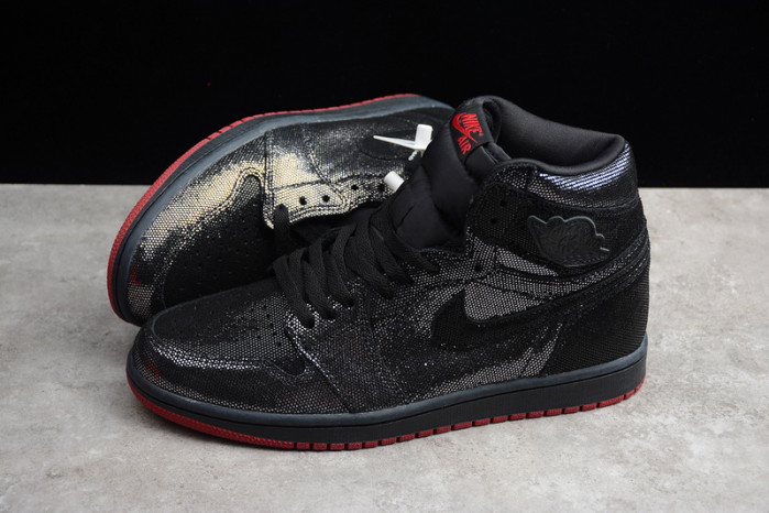 air jordan 1 retro high og black/gym red dc7071-001