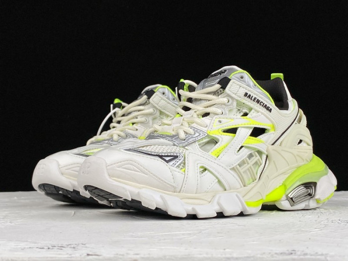 bl track trainers sneaker white yellow h903p072