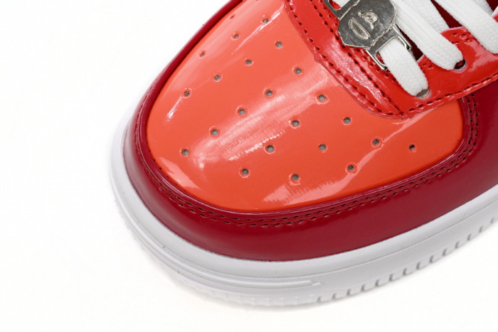 bape sta low white dark red mirror surFa*e 001fwh201046