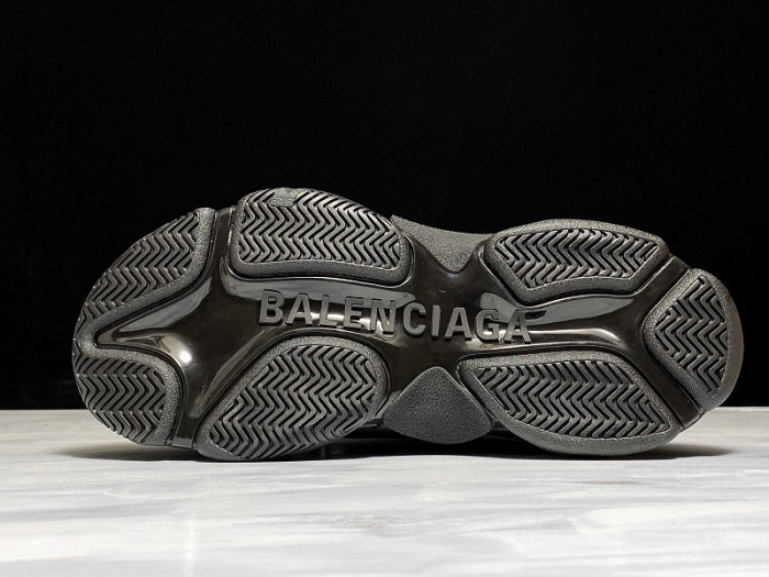 bl triple s trainers black letters h903p8084