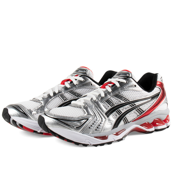 As1cs gel-kayano 14 white classic red 1201a019-103